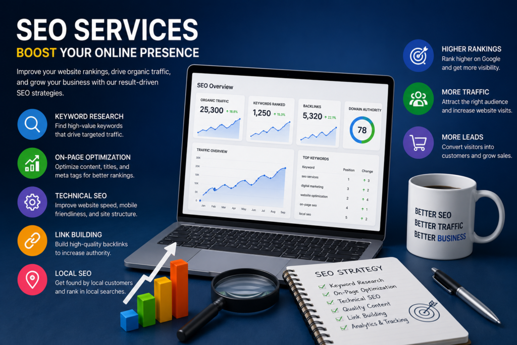 SEO Services for business growth and higher Google rankings